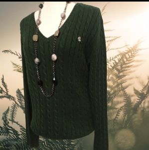 Beautiful Black Long Chain Necklace W/ Gems by Jones New York